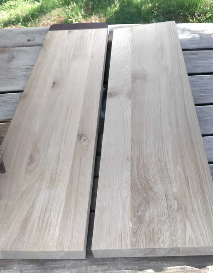 Stopień drewniany dębowy | Trep 90x30x4 cm